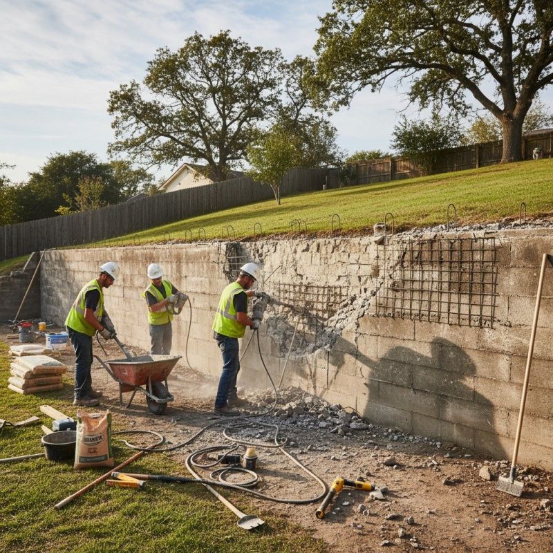 Concrete Walls Pouring