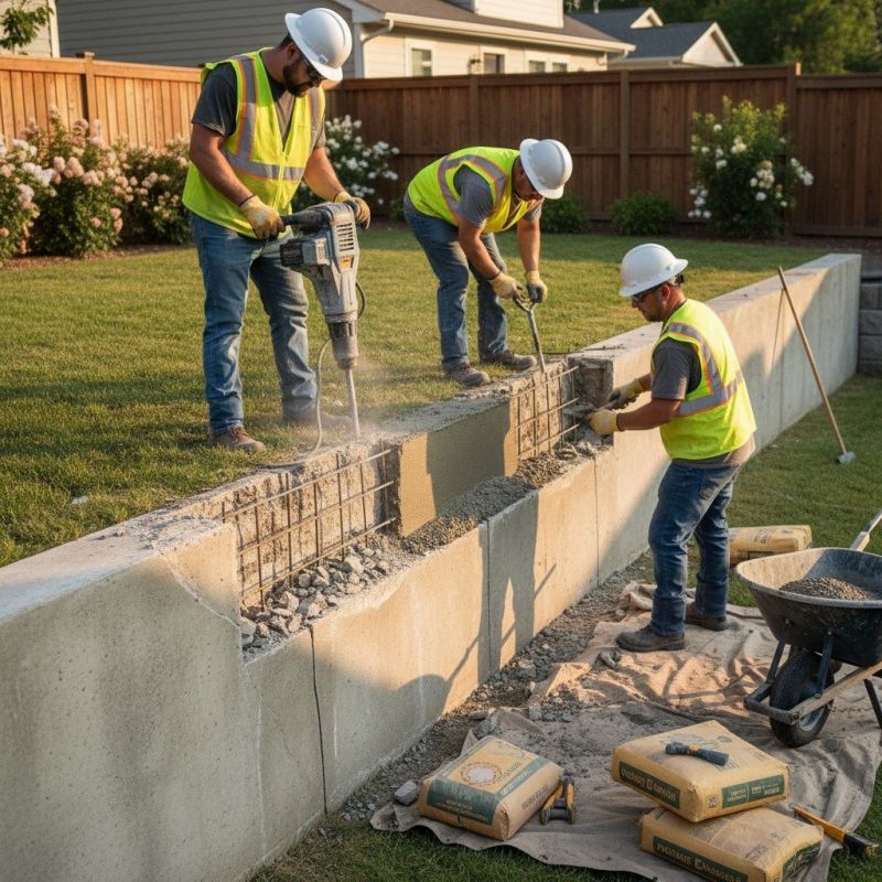 Concrete Walls Pouring