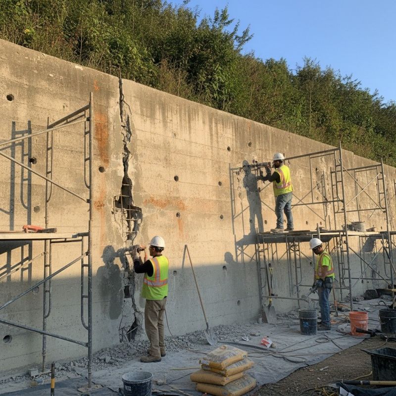 Local Concrete Walls Pouring pros at work